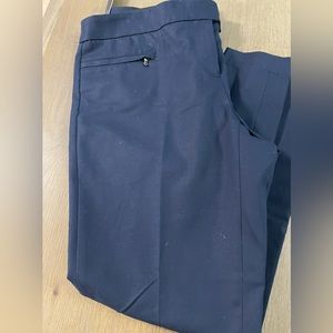 NWT Leyla Women's Ankle Length Dark Navy Trousers Size 8
